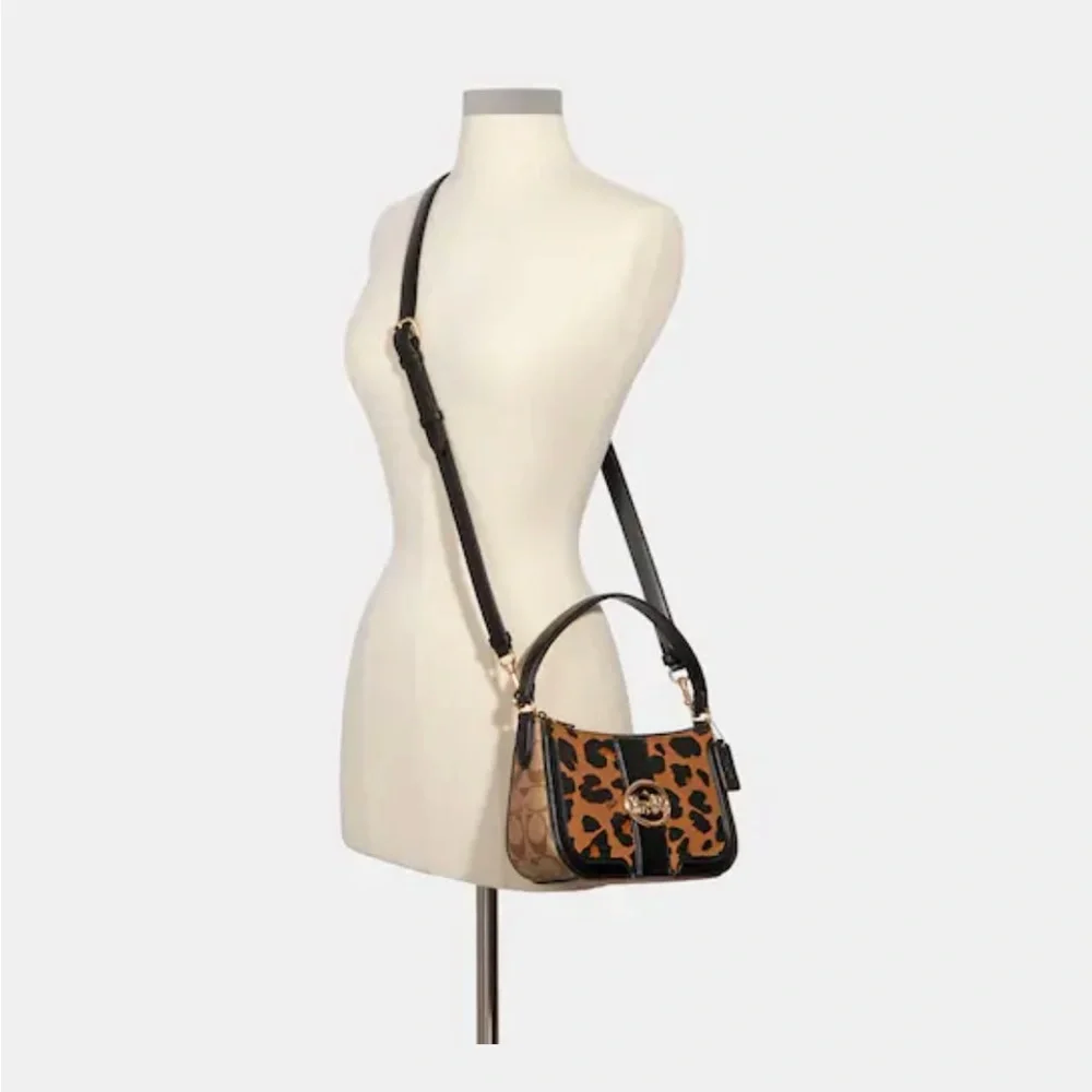 Coach LEOPARD GEORGIE handbag & wallet - Picture 10 of 14